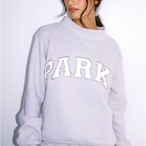 PARK Branded Women's Light Gray Pullover Sweatshirt